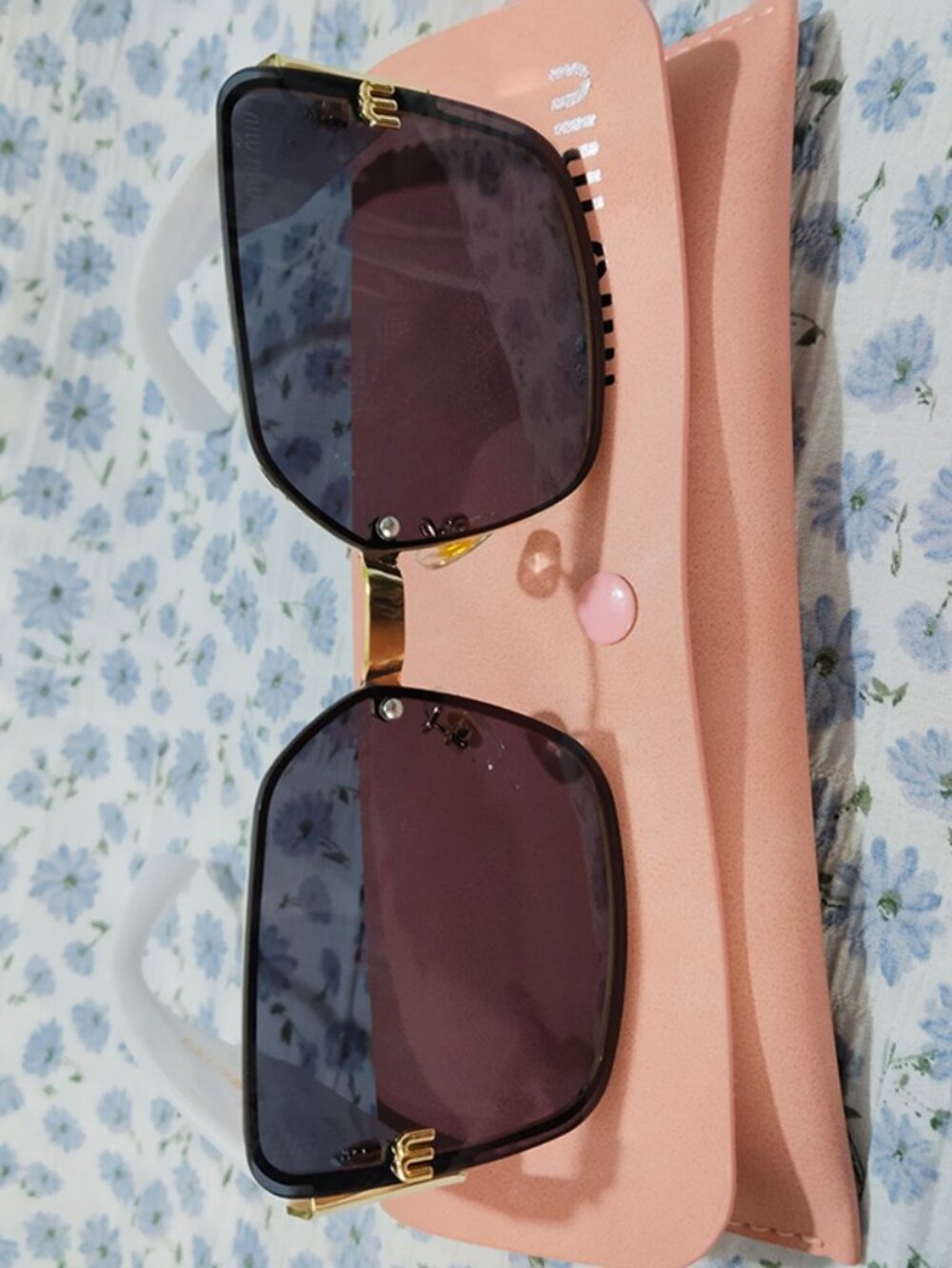 Miu Miu Black Square Sunglasses - Picture 1 of 10